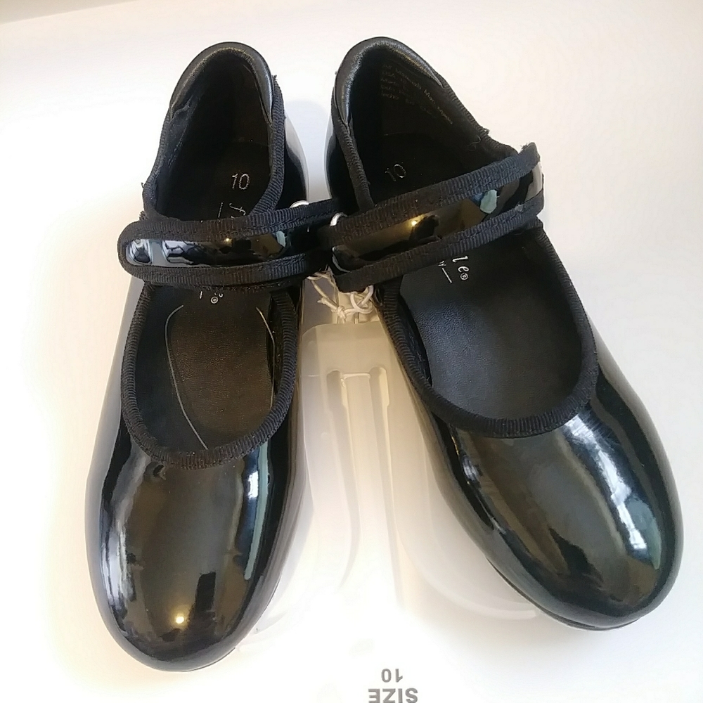 Freestyle by Danskin Tap Dance Shoes Patent Black - Picture 5 of 7